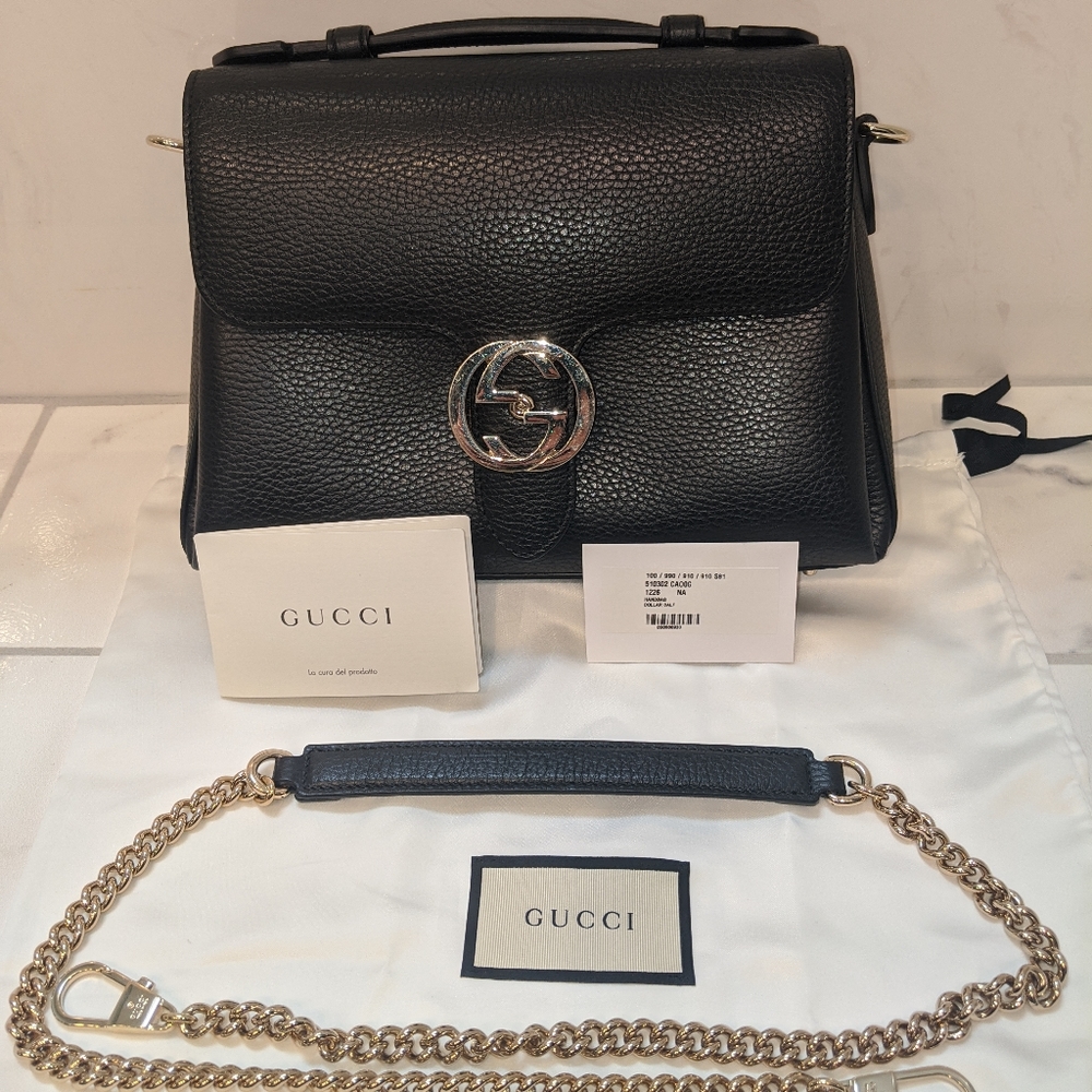 Gucci Interlocking G Convertible Shoulder Bag